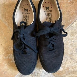 Mephisto Black Nubuck Sneakers Size 10m